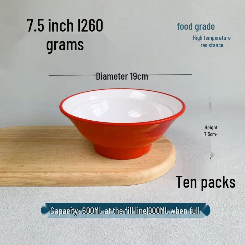 High-Temperature Melamine Ramen Bowl 7.5 inch