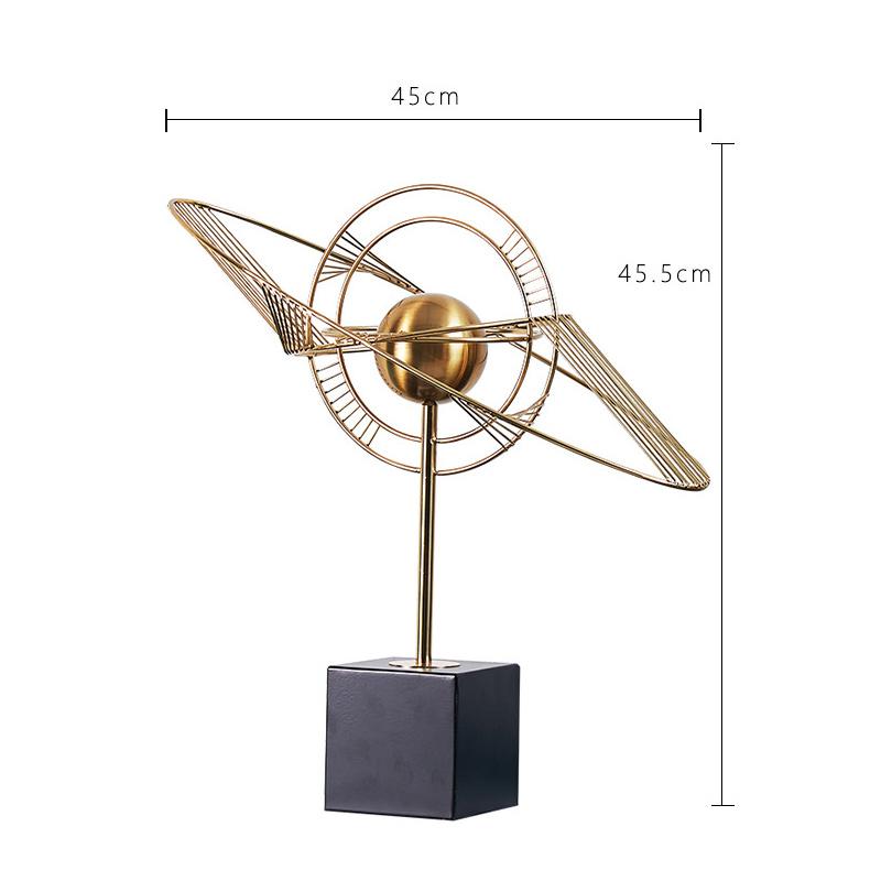 Marble Base Metal Globe Ornaments Crafts Home Livingroom Table Furnishing Decoration Store Office Study Desk Accessories Items