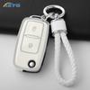 Tpu Car Flip Key Case Fob Keychain Suit For Volkswagen Vw Polo Golf Passat Tiguan Beetle Caddy Eos Skoda Octavia Seat Leon Altea