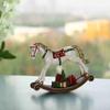 Christmas Decoration Gift Resin Rocking Horse Home Living Room Bookcase Room Decoration Ornaments Gift For Friends