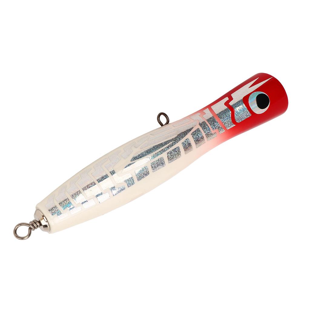 Popper Fishing Lure Attractive Colors Reflective Basswood 7.1in 3oz Large Popper Fishing Lure for Bass Tuna GT