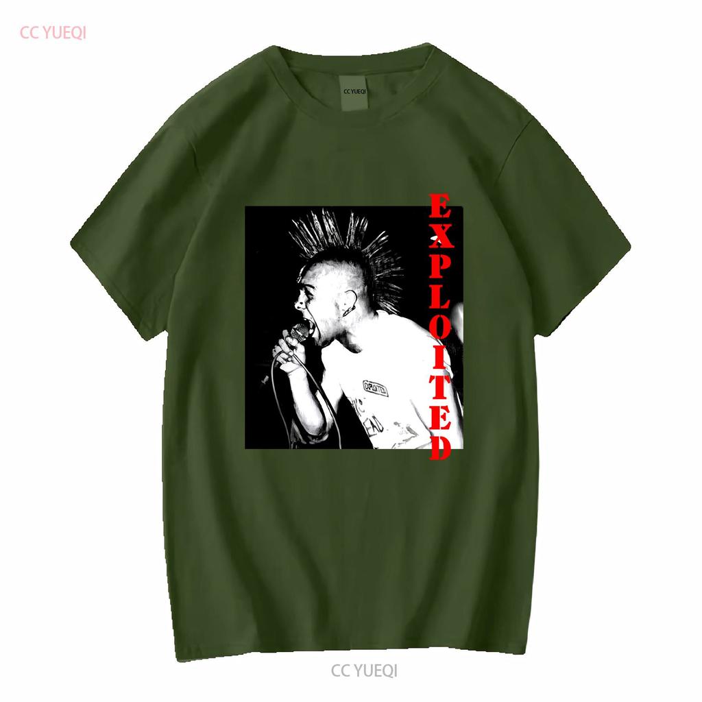 Vintage The Exploited Member Band White Unisex All size T Shirt long or short sleeves vintage Washed fashion streetwear Casual