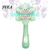 Kids Bubble Bath Toy Electric Sunflower Maker Wand 23 Holes Flower Shape Colorful Handheld Automatic Blower Machine Boys Girls Birthday Gift Mak