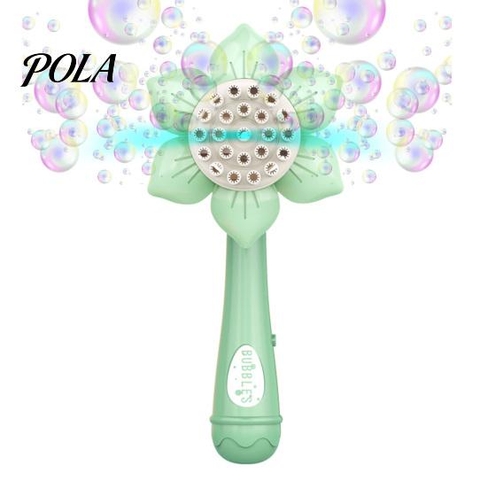 Kids Bubble Bath Toy Electric Sunflower Maker Wand 23 Holes Flower Shape Colorful Handheld Automatic Blower Machine Boys Girls Birthday Gift Mak