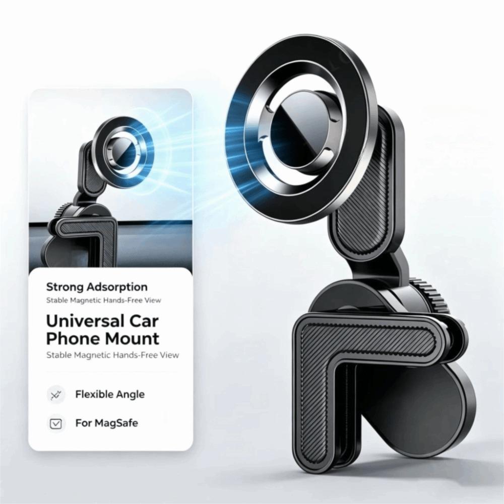 ABS Magnetic Car Phone Holder Magnetic Mount Car Navigation Holder Vehicle Accessories