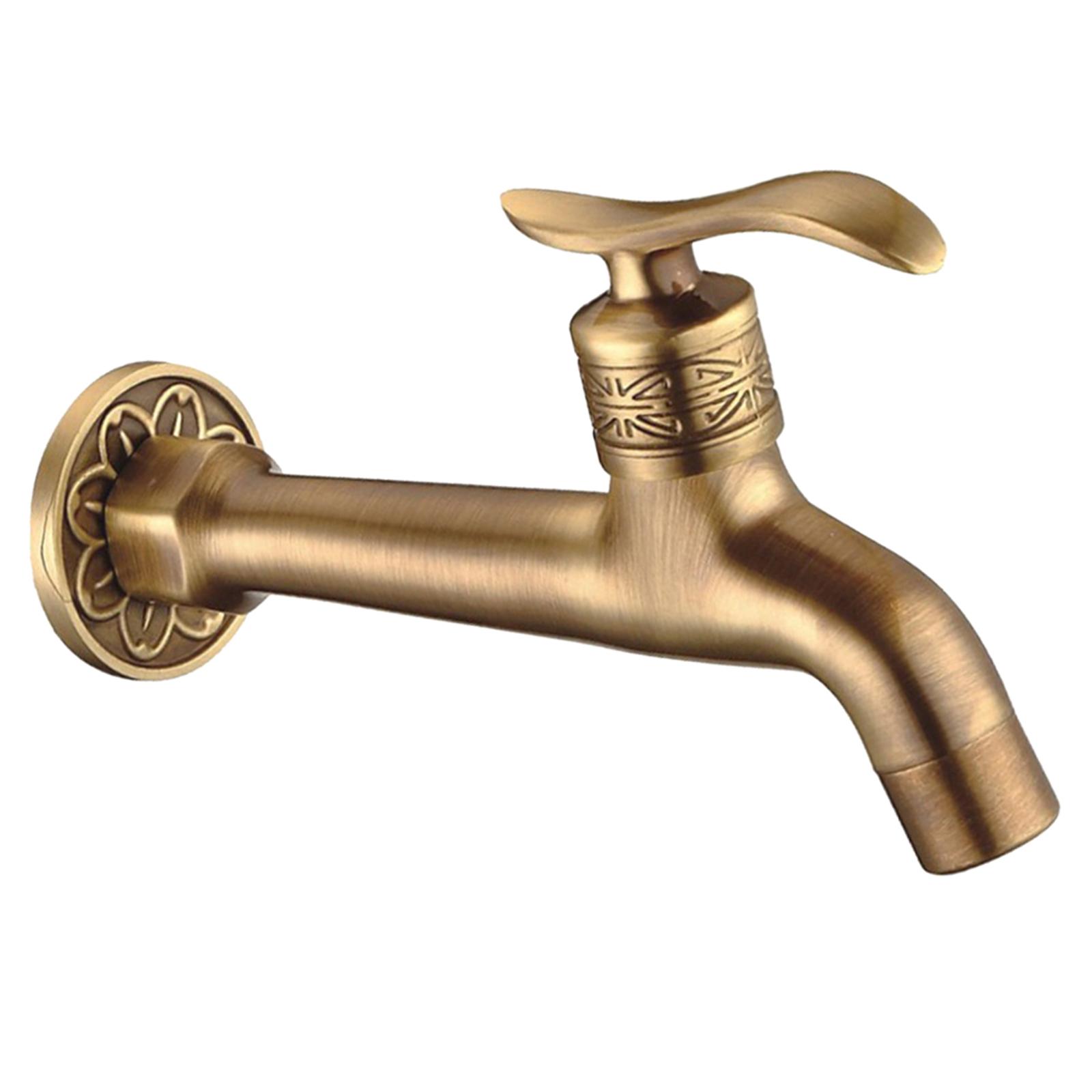 

Wall Faucet European Style Water Tap Garden Basin Faucet for Home Club Use