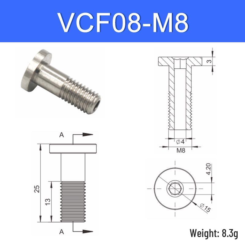 Vacuum Suction Cup Connector VM-G1 Threaded Barb Pneumatic Nozzle Adapter