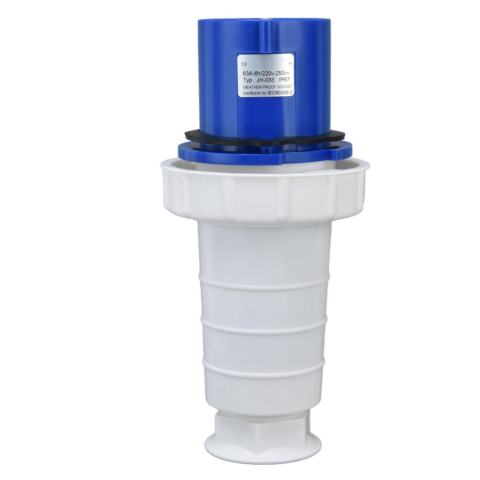 

Промисловий з’єднувач, водонепроникний кабель, розетка, 3 фази, 3 контакти, 2P+E 220‑250 В 63 A