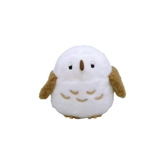 Sunlemon Powabiyori Owl WH S Plush Toy 10 x 10 x 9 cm Fluffy Animal Cute Bird Soothing Wool Fabric P-1613