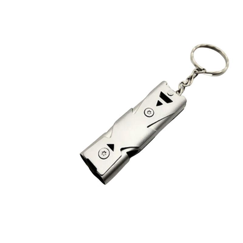 Lead Pioneer Stainless Steel Dual-Tube Survival Whistle