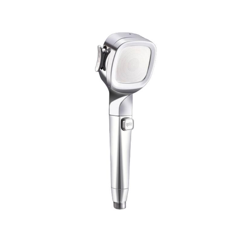 

Mode High 4 Pressure Home Bath Set Shower Head Water Saving Flow Steel Stainless Silver Shower Head