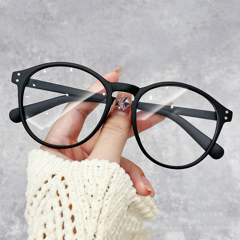 

Fashionable Women S Blue Light Myopia Glasses Unisex Luxury Round Frame Transparent Eyeglasses Minus Diopter Near Sight Eyewear 0-Anti-Blue Light