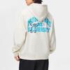 Li-Ning Disney Collaboration Series Monsters University Letter Cartoon Print Fleece Warm Loose Pullover Hoodie Unisex Hoodies Off-White AWDT815-2