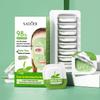8pz Maschere Viso Argilla al Tè Verde Maschera Argilla Viso Pulizia Profonda Idratante Controllo Sebo Crema Maschera Anti Acne Curcuma Cura della Pelle