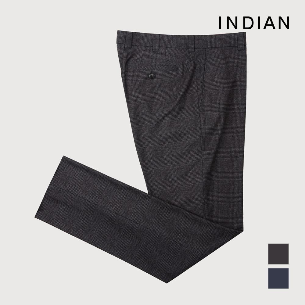 INDIAN Check Print Bonded Pants_Mitdlxwa221