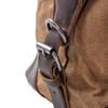 Retro-style Travel Handbag Made of Waxed Waterproof Canvas with Cowhide, Large-capacity Men's Weekend Bag