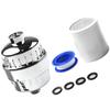 18 Stage Filtration Shower Filter With Dual Cartridge Design Compatible With Standard Shower Heads And Faucets