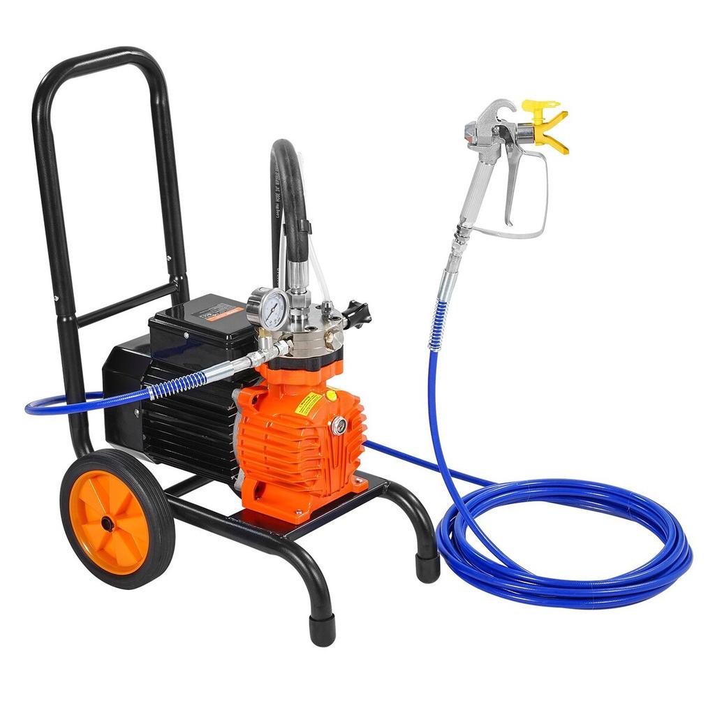 Cart Airless Paint Sprayer Diaphragm Paint Airless Sprayer 900W Electric