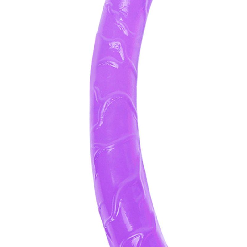 Dlouhé realistické dildo s dvojitou hlavou a flexibilním penisem pro ženy a muže