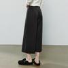 Chuyu Women's Retro Wool Blend Wide-Leg Cropped Pants
