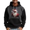Herren Weihnachten Print Colorblock Kapuzenpullover Lässig Sport Komfort Sweatshirt