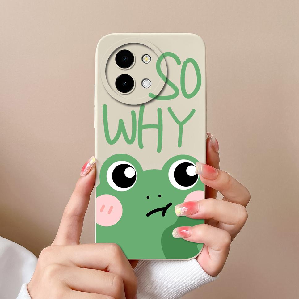 For Vivo Y38 5G Phone Case Lovely Cartoon Panda Pattern Soft Liquid Silicone Shockproof Protective Back Cover For Vivo Y 38 Capa