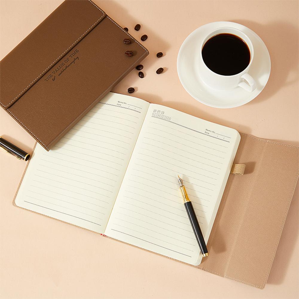 (Can engrave logo) A5 business lined notebook, student notepad, meeting minutes, diary, subject notebook, work plan