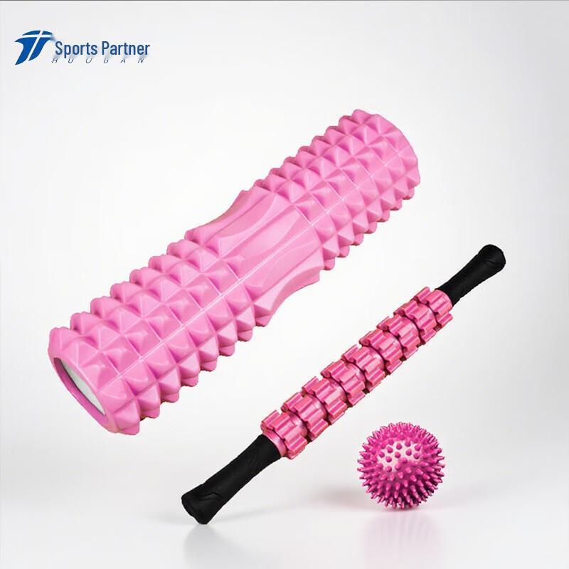 MOTION PARTNER Crescent Yoga Roller & Massage Set
