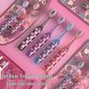 Uanicce Crystal Roman Pillar Soft Bristle Toothbrush - Cherry Bear Mountain Design for Gentle Gum Care and Effective Cleaning