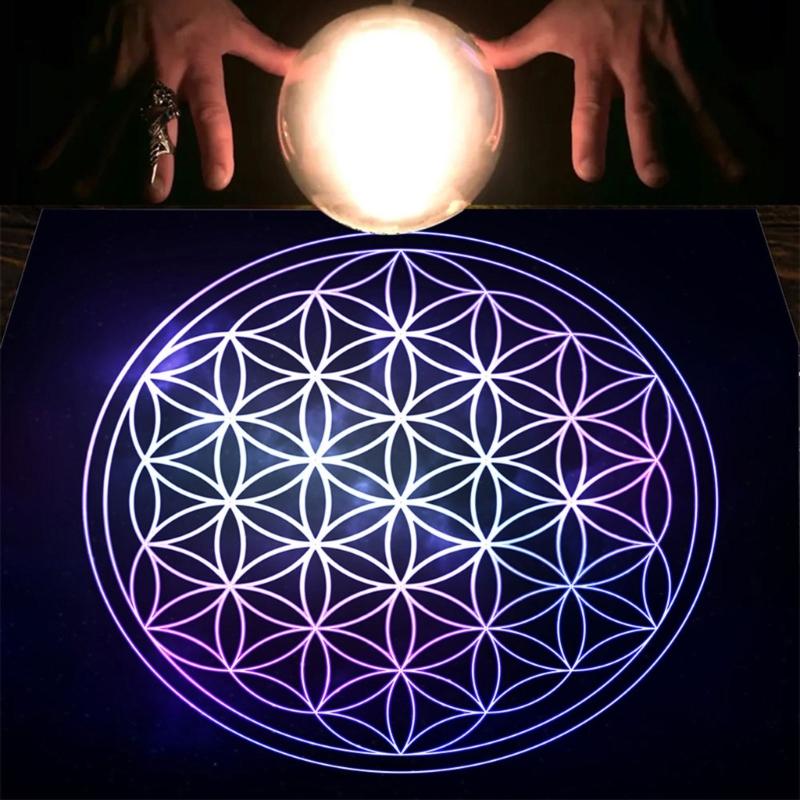 Tarot Card Tablecloth Altar Tarot Cloth Divination Card Table Cloth Square Flannel Table Cover Decorations 50/60/75cm