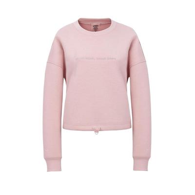 Letter Logo Design Versatile Casual Round Neck Long Sleeve Sweatshirt Women Sweatshirt Pink 2032C661-700