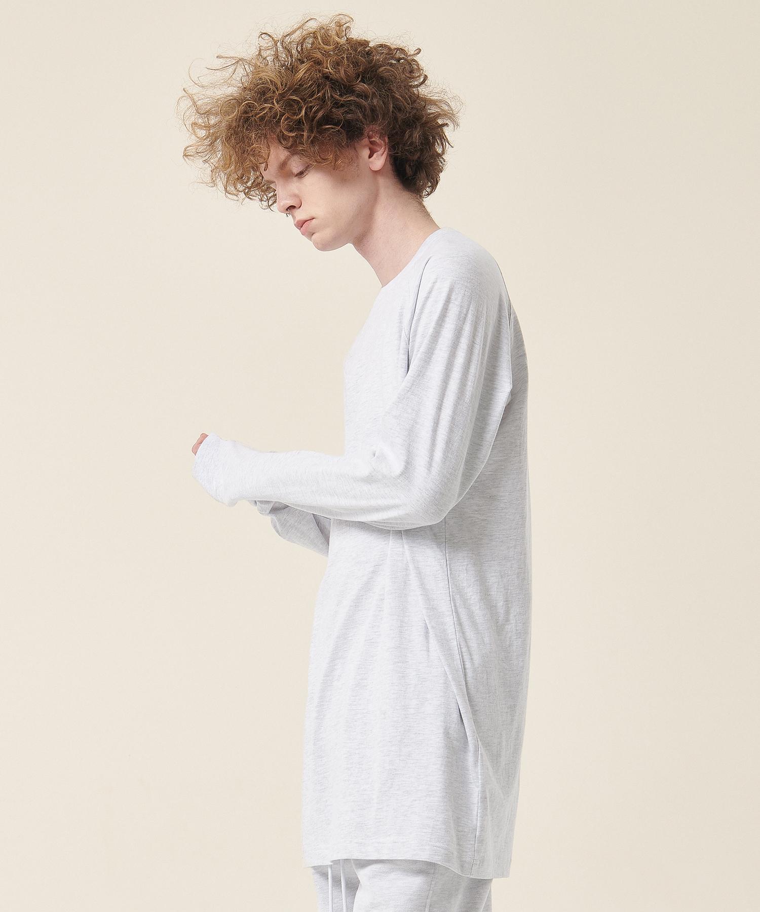 Attention Row 22Ss03At013 Always Long Regular Fit Raglan Bio Long Sleeve (1% Melange) 1% Melange / Size 1 (M)