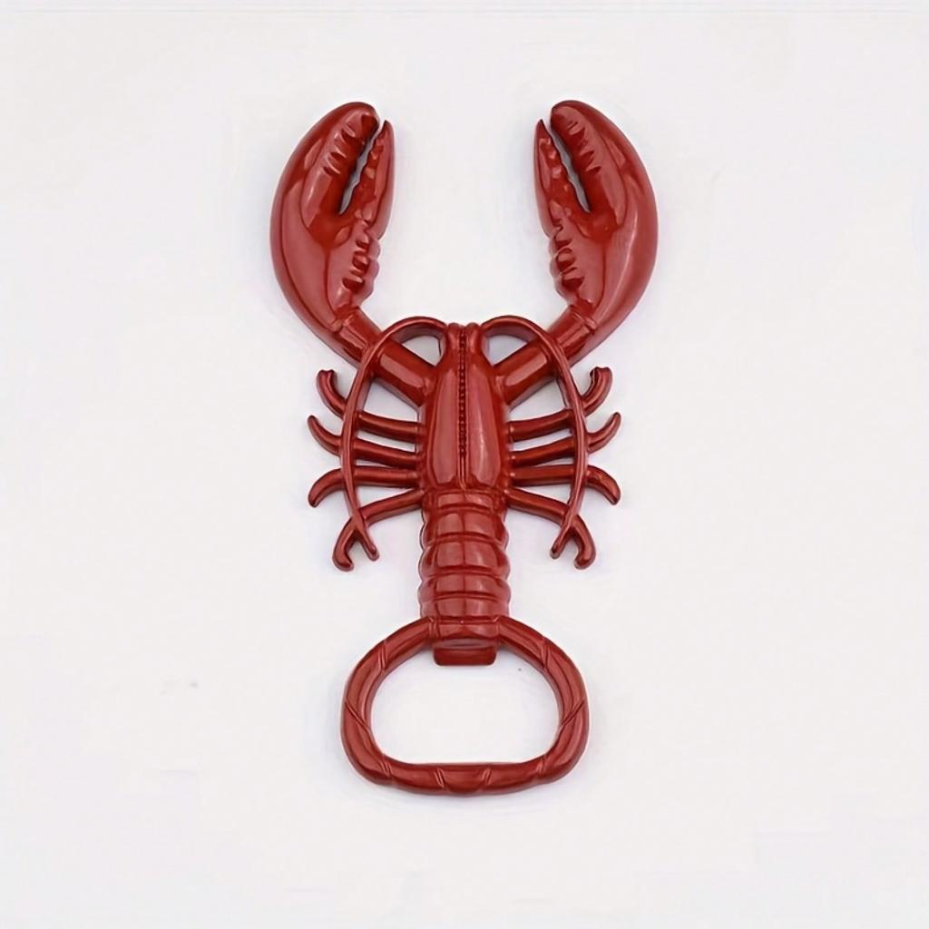 1ks Vícenásobný otvírák na láhve ve tvaru krevety - Unikátní pákový design, Perfektní na pivo a sodu, Ideální dárek k Halloweenu, Vánocům, Promoci, Dni otců