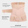 Three-Piece Postpartum Tummy Wrap: Plus Size Maternity Waist Cincher & Shaper for Natural Birth & Cesarean Section.