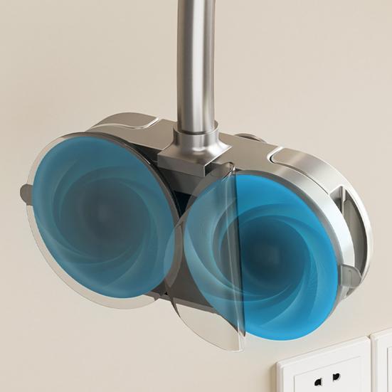 Universal Hair Dryer Holder 360 Degree Rotating Hands-Free Adjustable Suction Cup Wall Mount