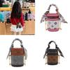 Childrens Fashion Printed Cylindrical Shape Bag With Pu Material For School Daily Use
