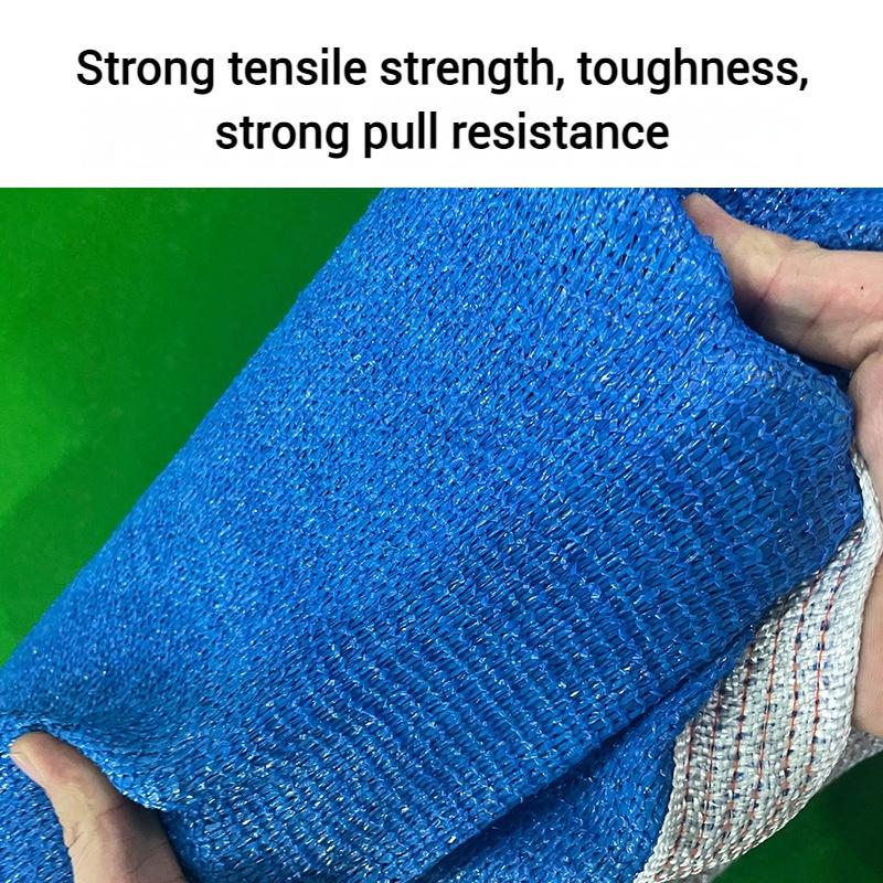 Blue Sunshade Net Thickened Shed Cloth Garden Terrace Sun Shade Sail Outdoor Pool Awning Pergola UV-Protection Sunscreen Carport