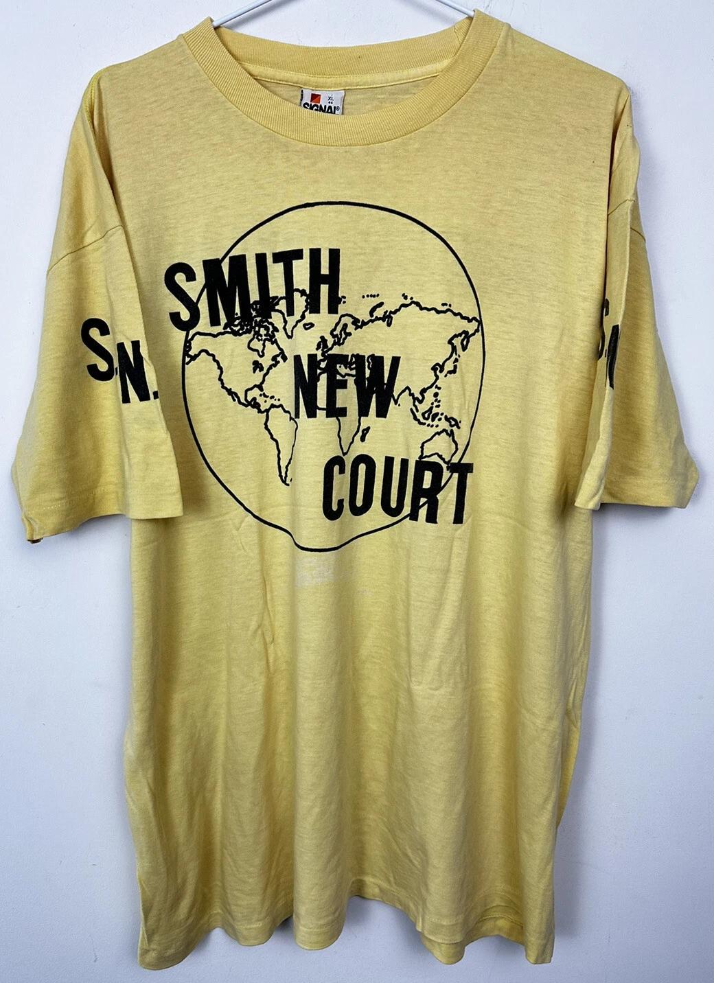 

Vintage SMITH NEW COURT Rare T-shirt Size XL Yellow Made In USA Single Stitch 3XL
