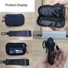 Waterproof Nylon Small Wallet Multi-Functional Card Case With Wrist Zippered Coin Purse Ladies Casual Quilted Travel Organizer