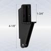2pcs Adjustable Storm Hardware Bracket Replacement Parts Door Post Jamb Bracket  For Farmhouse