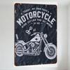 Vintage Motorcycle Metal Tin Sign, 'TOOST MY OWN FASE' Retro Chopper Design with 'RIDE LIKE THE WIND' and OCT. 1883, Aged Look F