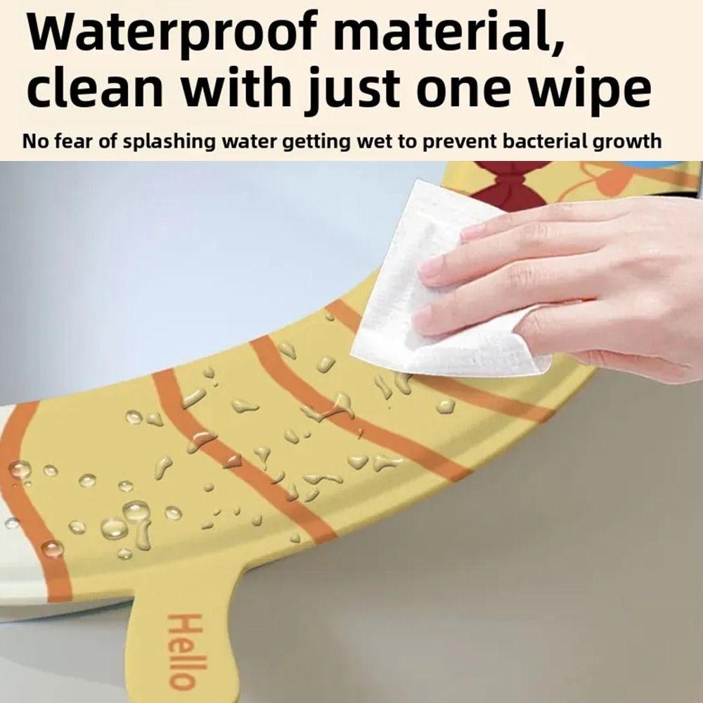 2Pcs/set Universal Toilet Sticker Reusable Toilet Seat Covers New Toilet Mat