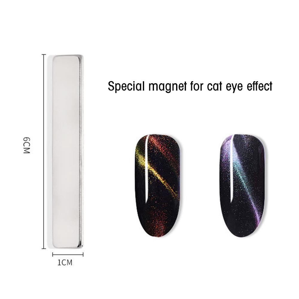 6Pcs Nail Magnetism Tool Set with Double Headed Flower Design Nail Pens Strong Magnet Stick Cats Eye Effect Gel Tools