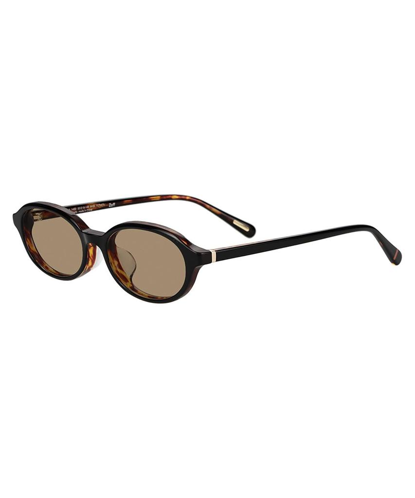 Oval Sunglasses UNITED ARROWS Colored Thick UV [Zoff] [WEB Exclusive] (Black - ZA261G06_14E2) Lenses, Frame, Stylish, Protection, Unisex, Men's,