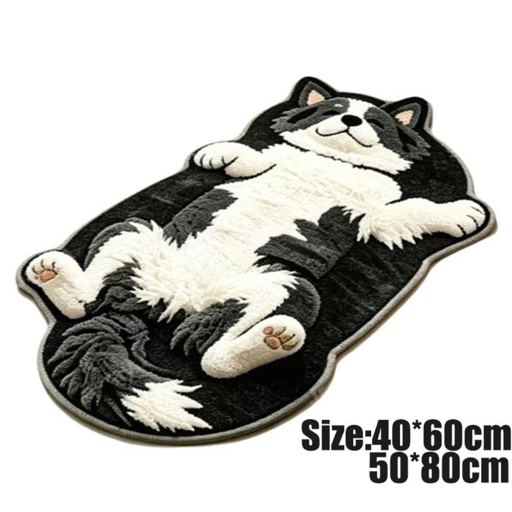Anti-fouling Home Decor Carpet Non-Slip Cartoon Carpet Soft Dog-Shaped Area Rug  Living Rooms