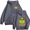 Tokio Hotel Arena Tour Felpe con Zip Uomo Donna Moda Rock Zip-Up Pullover Felpa di Alta Qualità con Pile Manica Lunga