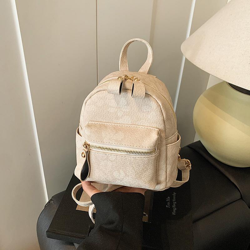 Niche texture small bag women's bag new feeling versatile commuter small backpack student crossbody backpack