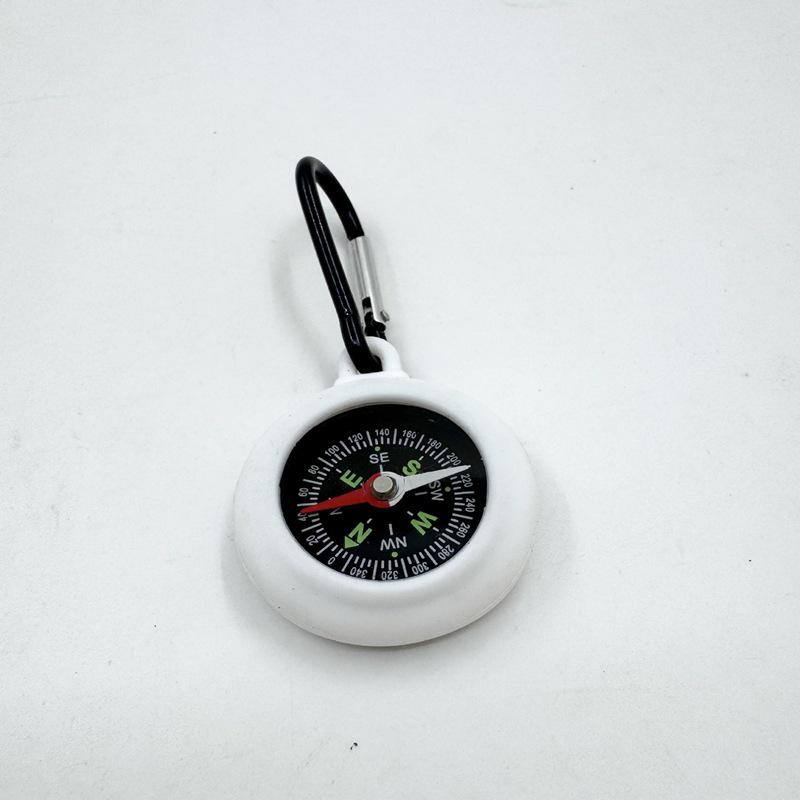 Silicone Hanging Compass with Climbing Hook and Quick Link, Customizable Logo for Outdoor Use