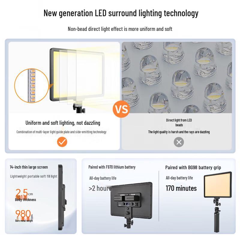 JINBEI P30BI Bi-Color LED Video Light