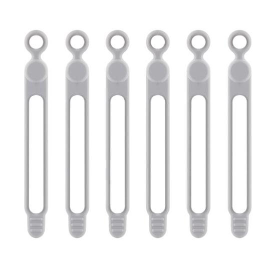 Silicone Cable Ties Elastic Reusable Multifunctional Cable Organizer Lightweight Reusable